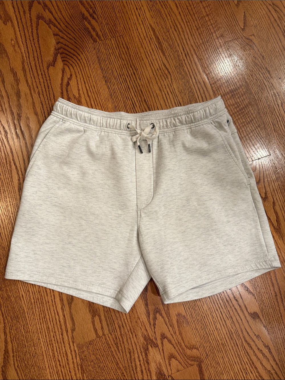 American Eagle Outfitters Men's Heather Light Gray Jogger Shorts